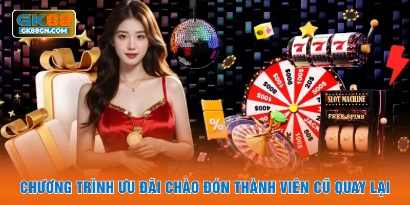 Chương trình ưu đãi chào đón thành viên cũ quay lại